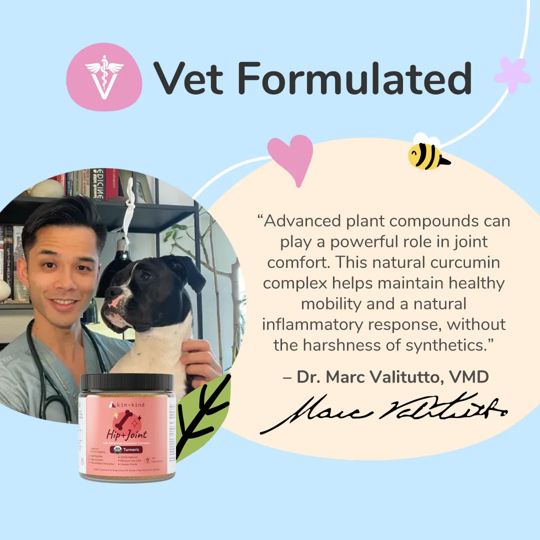Organic Hip & Joint Supplement for Dogs & Cats — Mobility Support 4 Oz