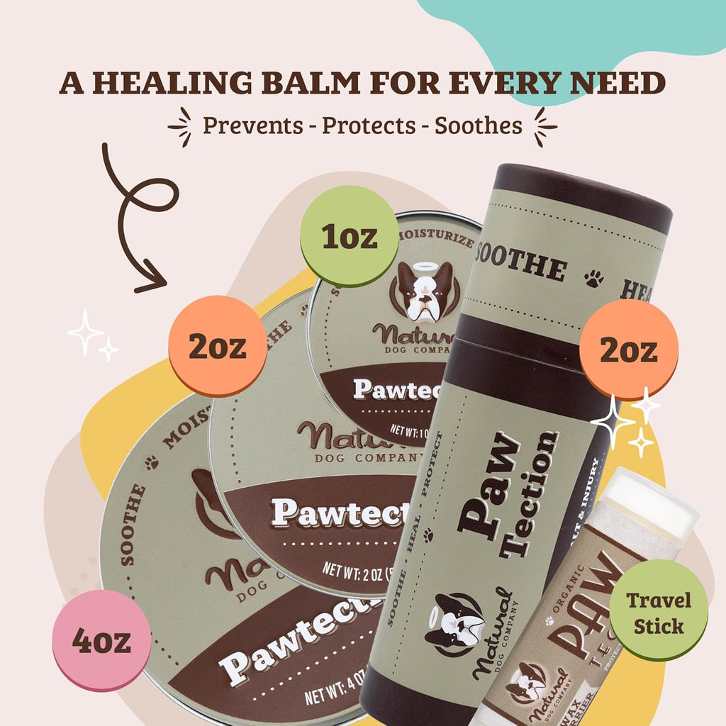Pawtection Dog Paw Balm — Protects & Soothes Dry, Cracked Pads 