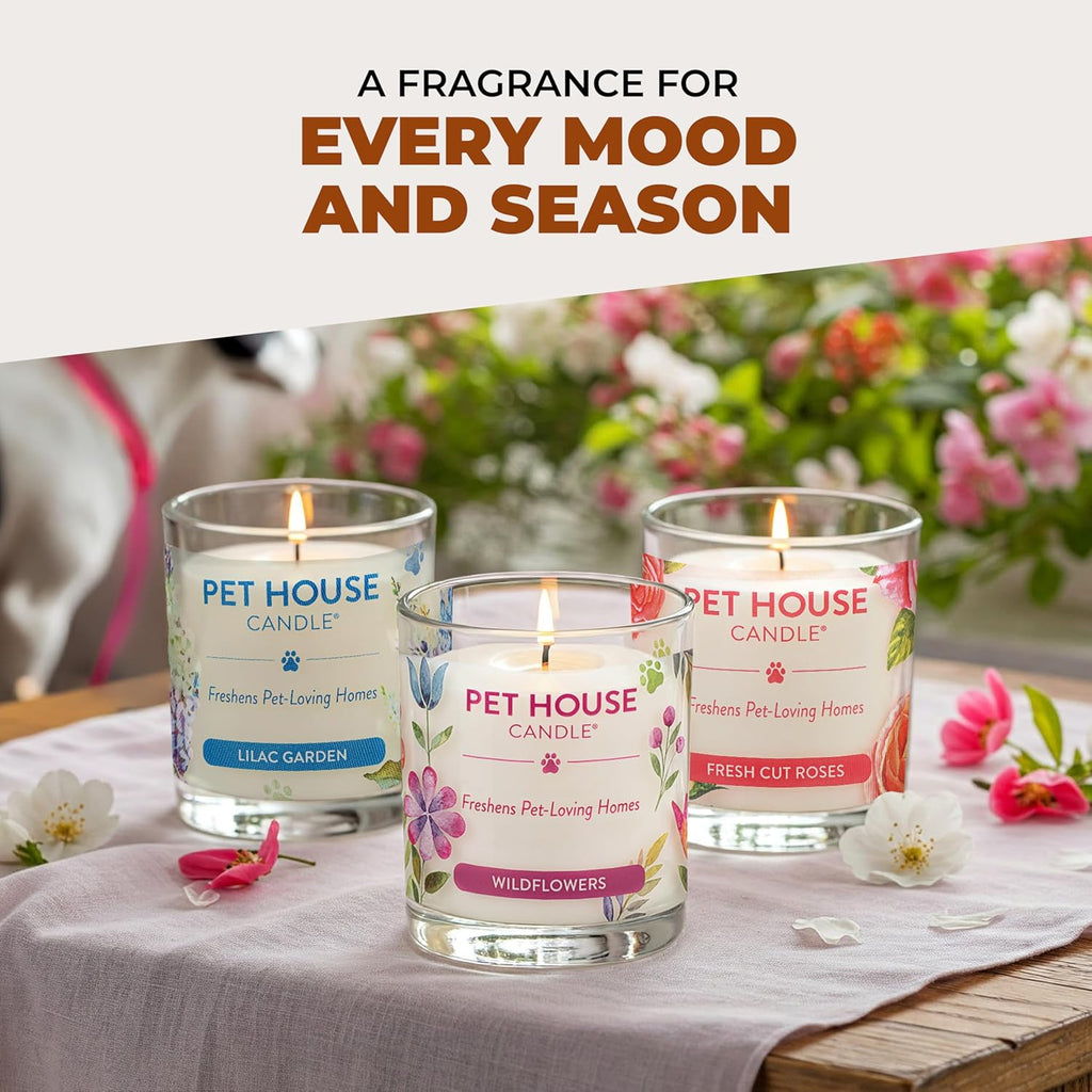 Pet House Fall Candle (2-Pack) — Eliminates Pet Odors, Long Burn