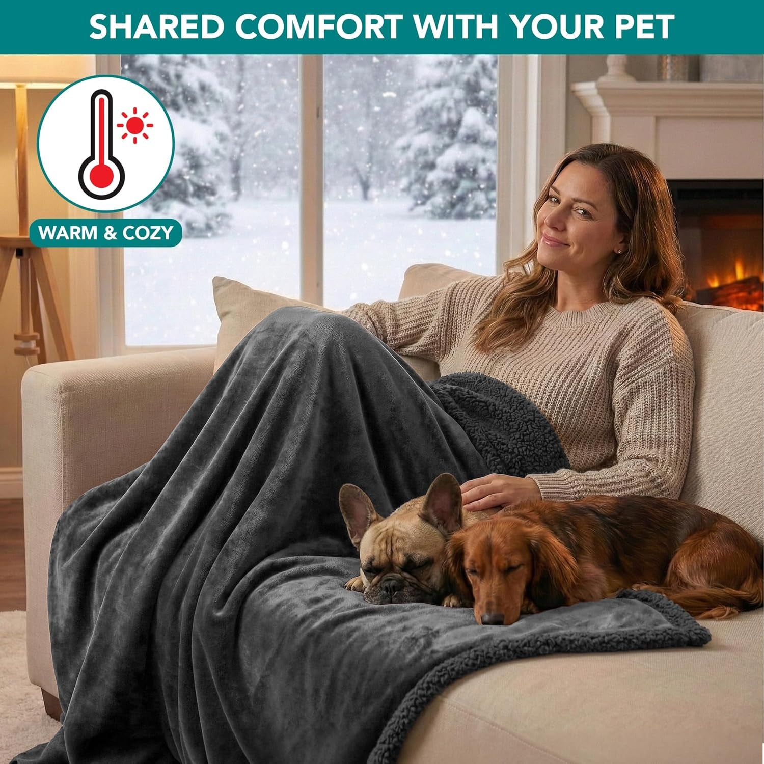 Waterproof Dog Blanket — Cozy on Top, Leak-Proof Underneath