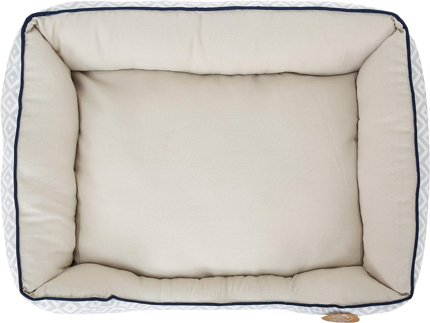 Jonathan Adler Diamond Cuddler Dog Bed — Designer Style, Real Comfort