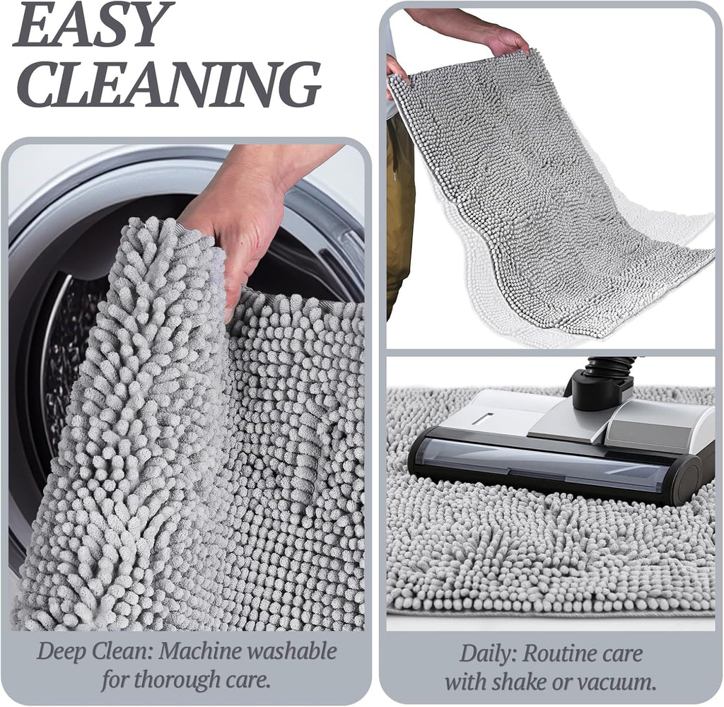 Muddy Paw Door Mat — Absorbent, Waterproof Dirt Trapper (35"×25")