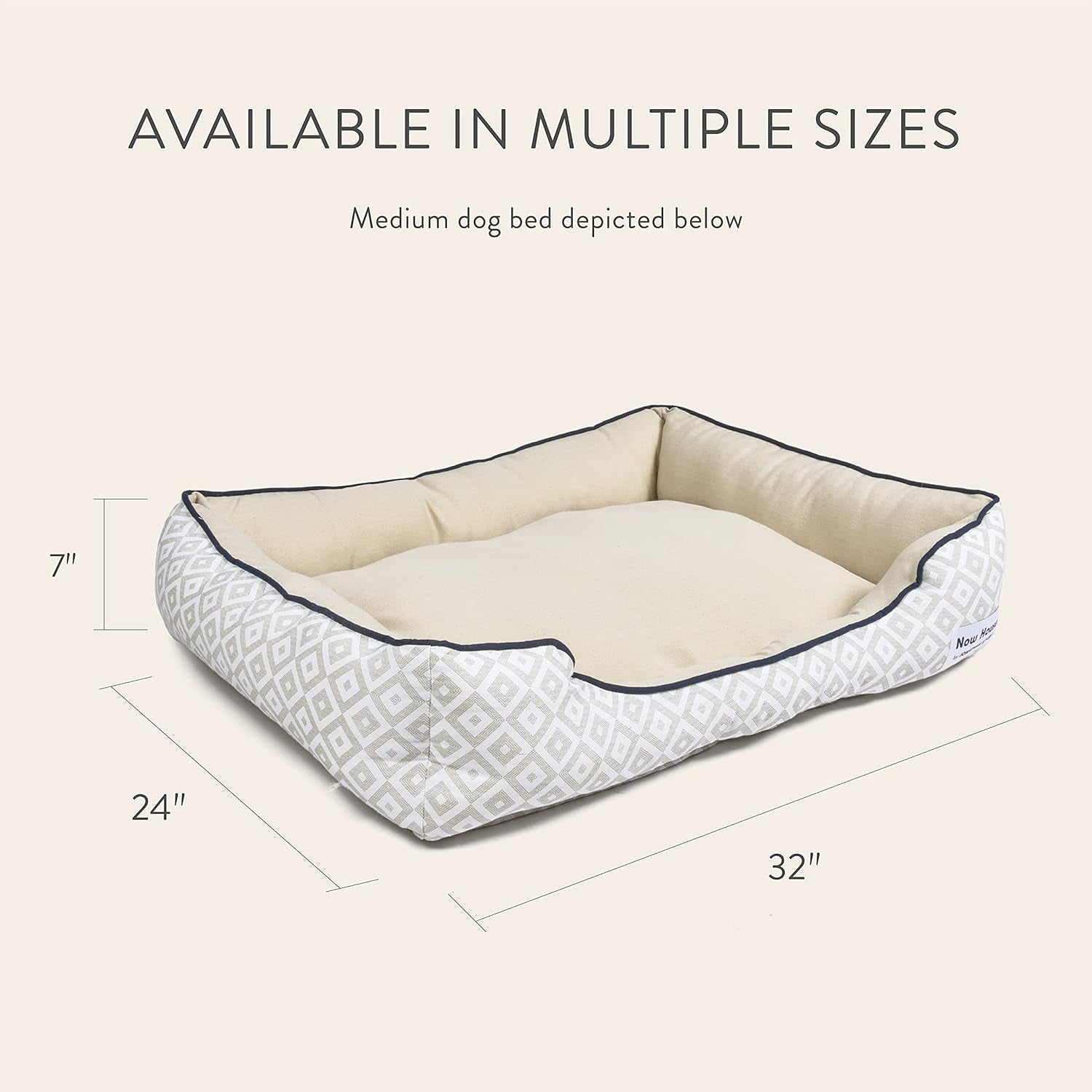 Jonathan Adler Diamond Cuddler Dog Bed — Designer Style, Real Comfort