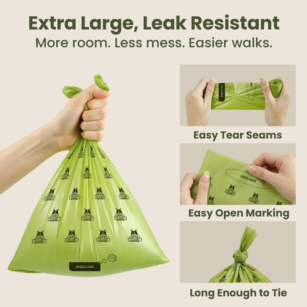 Earth-Friendly Biodegradable Dog Poop Bags (Fresh Scent, 10 Rolls, 150 units)