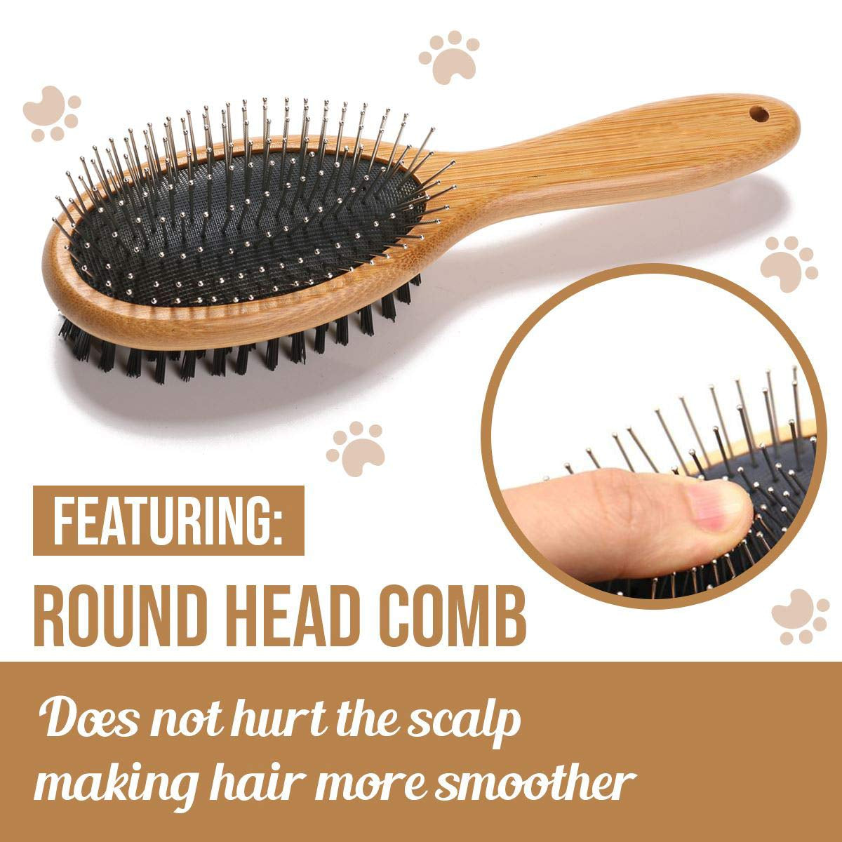 Bamboo Grooming Brush — Everyday Brushing & Finishing