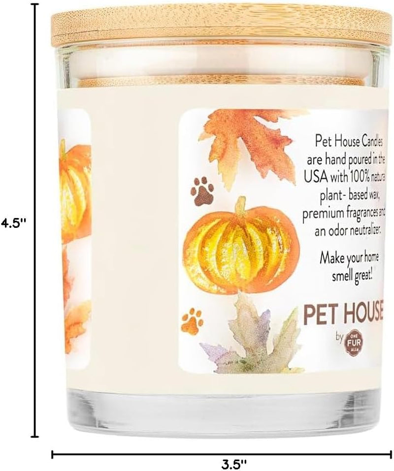 Pet House Fall Candle (2-Pack) — Eliminates Pet Odors, Long Burn