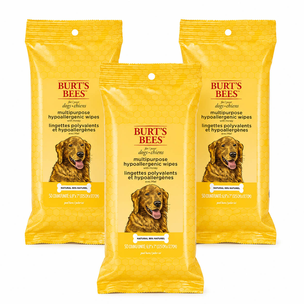 Hypoallergenic Dog Grooming Wipes (150 ct) — Paws, Face & Body