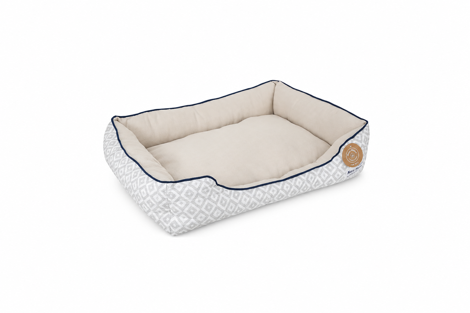 Jonathan Adler Diamond Cuddler Dog Bed — Designer Style, Real Comfort