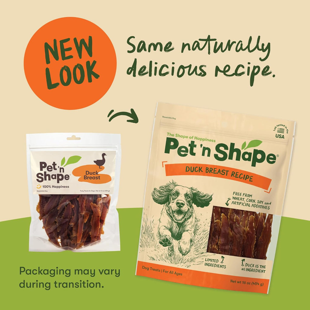 Pet 'n Shape Duck Breast Jerky — Natural, High-Protein Dog Treats