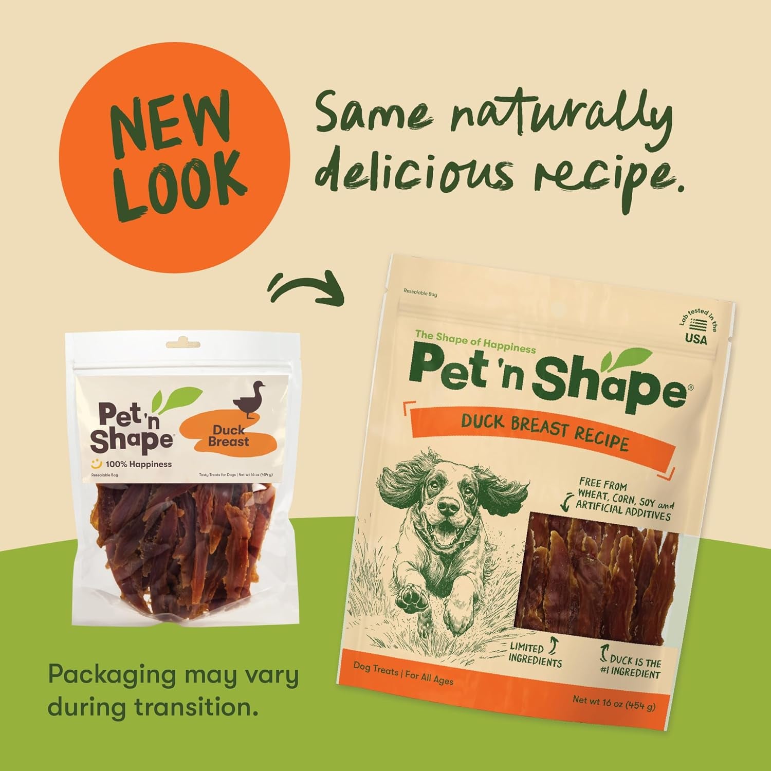 Pet 'n Shape Duck Breast Jerky — Natural, High-Protein Dog Treats