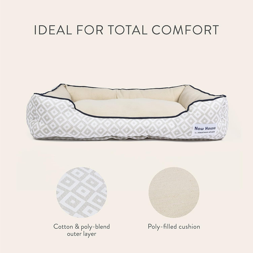 Jonathan Adler Diamond Cuddler Dog Bed — Designer Style, Real Comfort