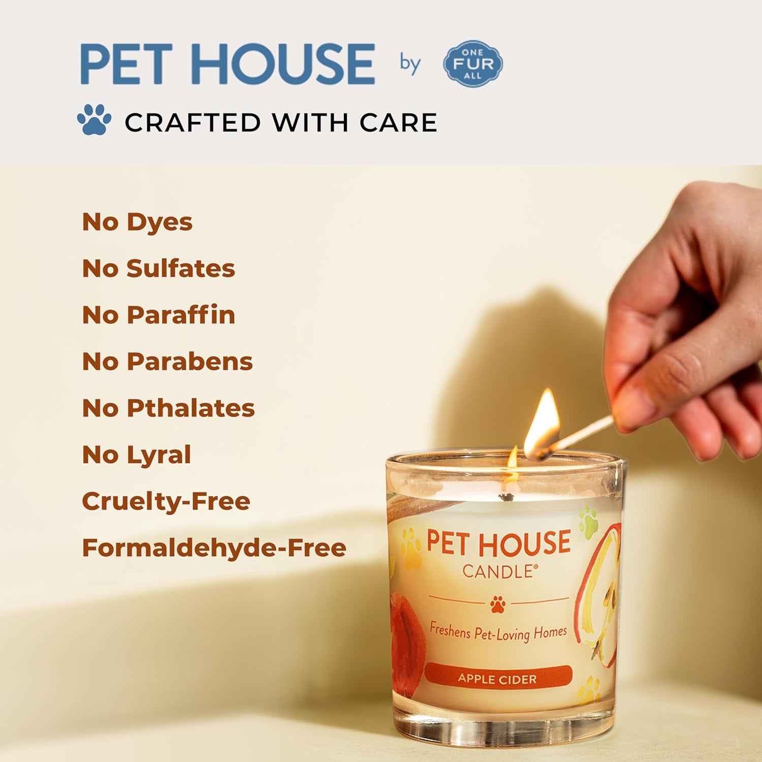 Pet House Fall Candle (2-Pack) — Eliminates Pet Odors, Long Burn