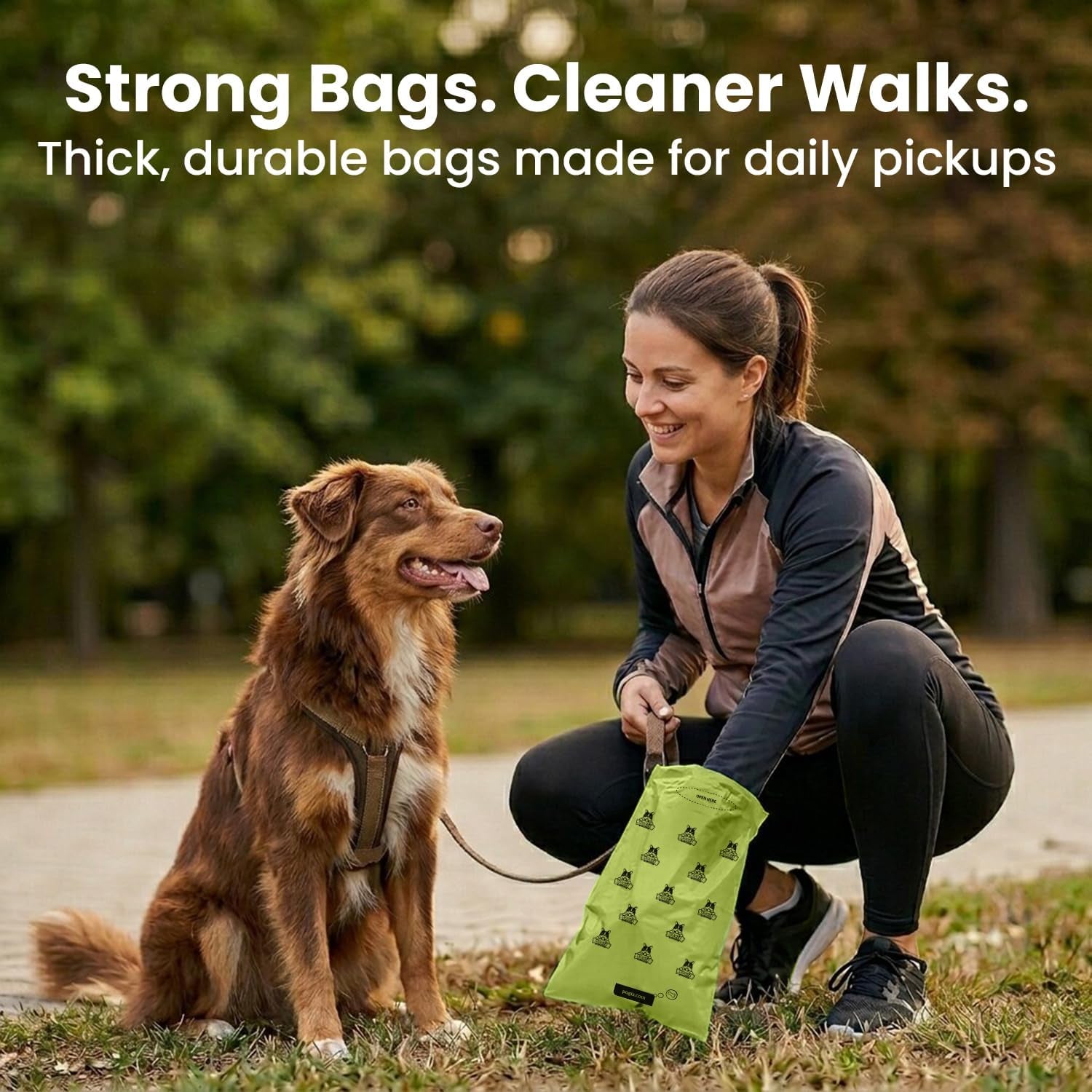 Earth-Friendly Biodegradable Dog Poop Bags (Fresh Scent, 10 Rolls, 150 units)