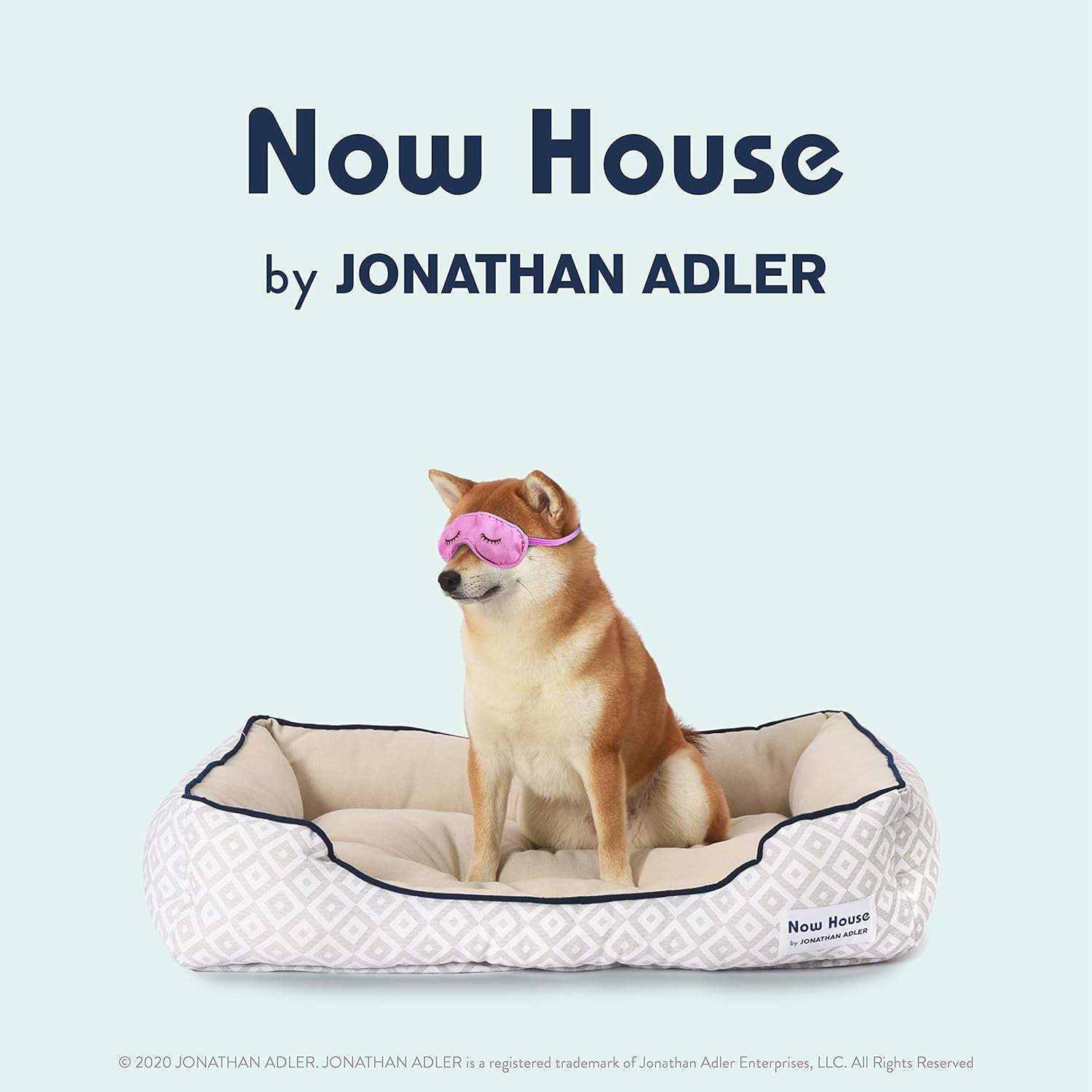 Jonathan Adler Diamond Cuddler Dog Bed — Designer Style, Real Comfort