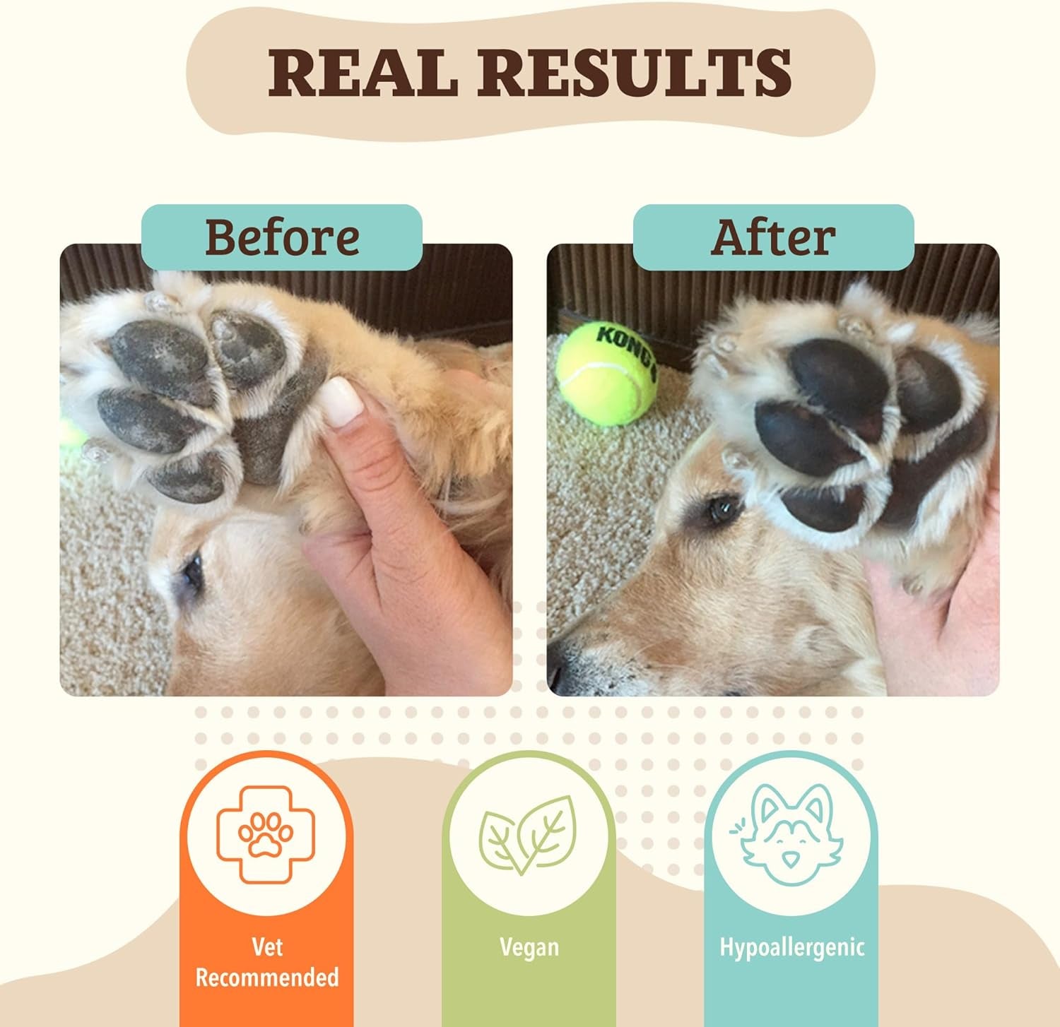 Pawtection Dog Paw Balm — Protects & Soothes Dry, Cracked Pads 