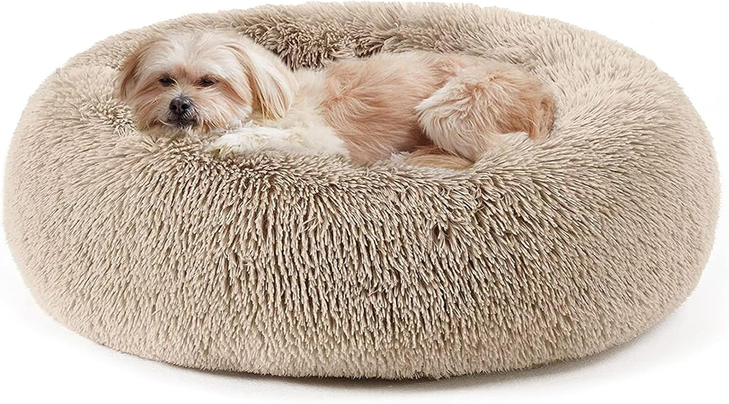 Calming Anti-Anxiety Donut Cuddler Bed — Soft Faux Fur (20"/24"/27"/30")