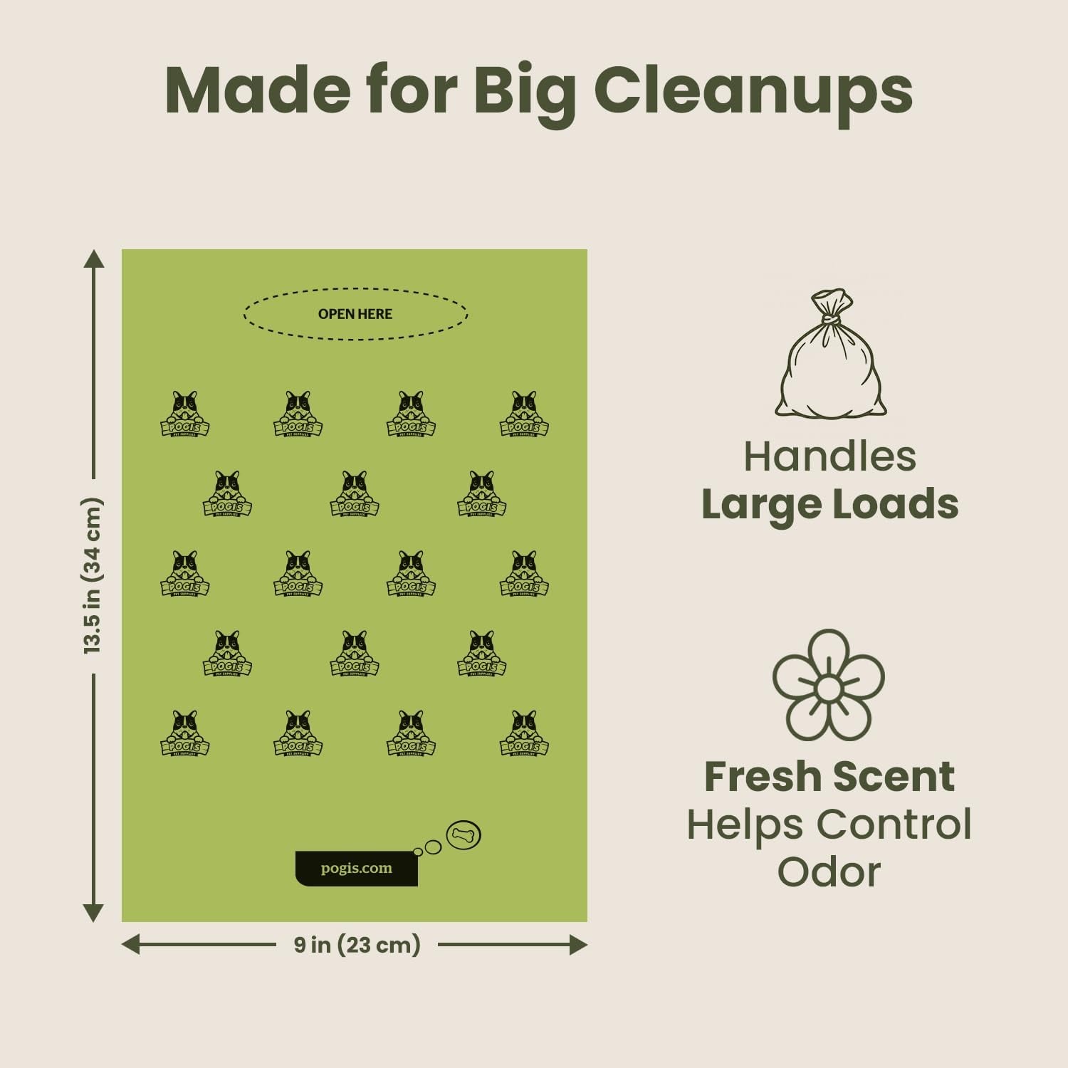 Earth-Friendly Biodegradable Dog Poop Bags (Fresh Scent, 10 Rolls, 150 units)