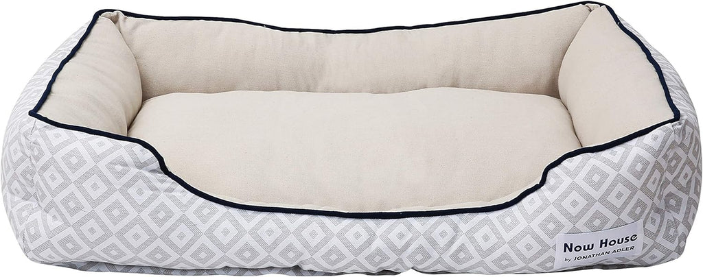 Jonathan Adler Diamond Cuddler Dog Bed — Designer Style, Real Comfort