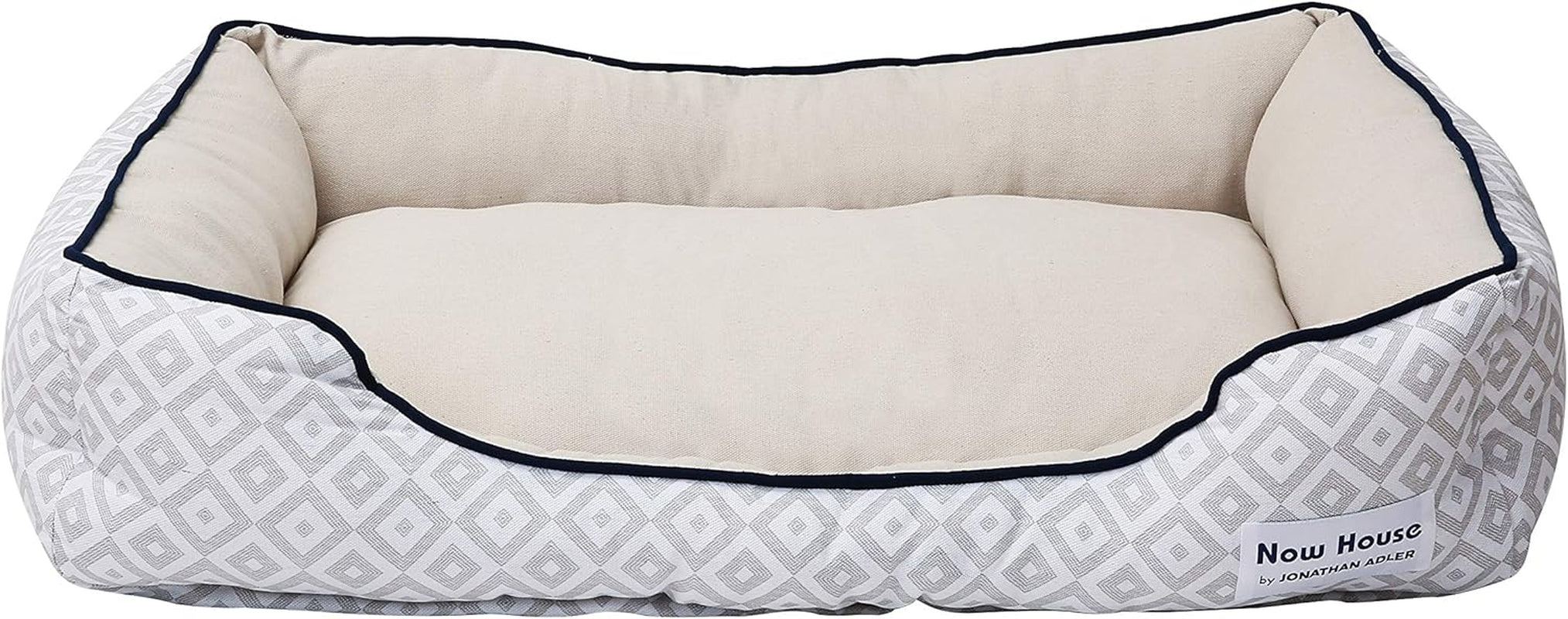 Jonathan Adler Diamond Cuddler Dog Bed — Designer Style, Real Comfort