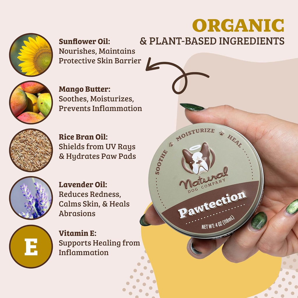 Pawtection Dog Paw Balm — Protects & Soothes Dry, Cracked Pads 